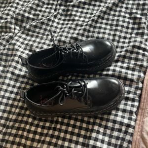 Jellypop (Doc marten lookalike) platform black loafers